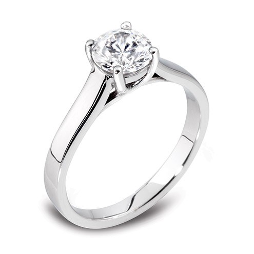 Diamond solitaire ring