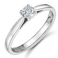 Diamond solitaire ring